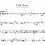 Bridal Chorus vln 1 except